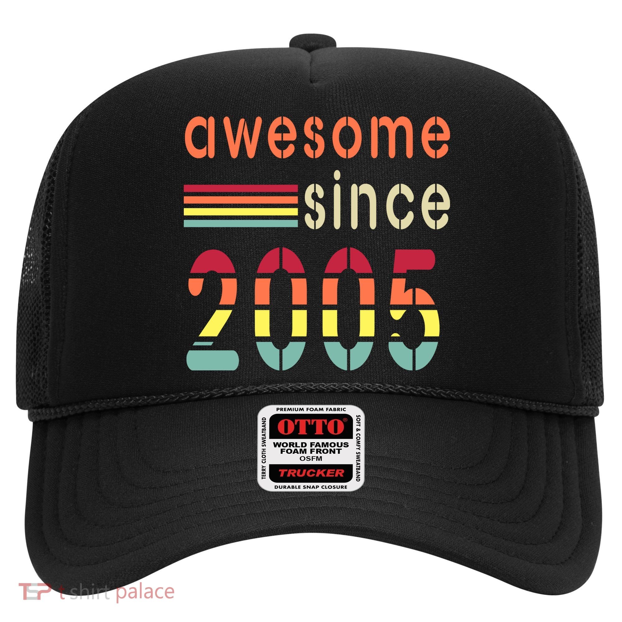 Awesome Since 2005 Birthday Retro Cool Gift Hat