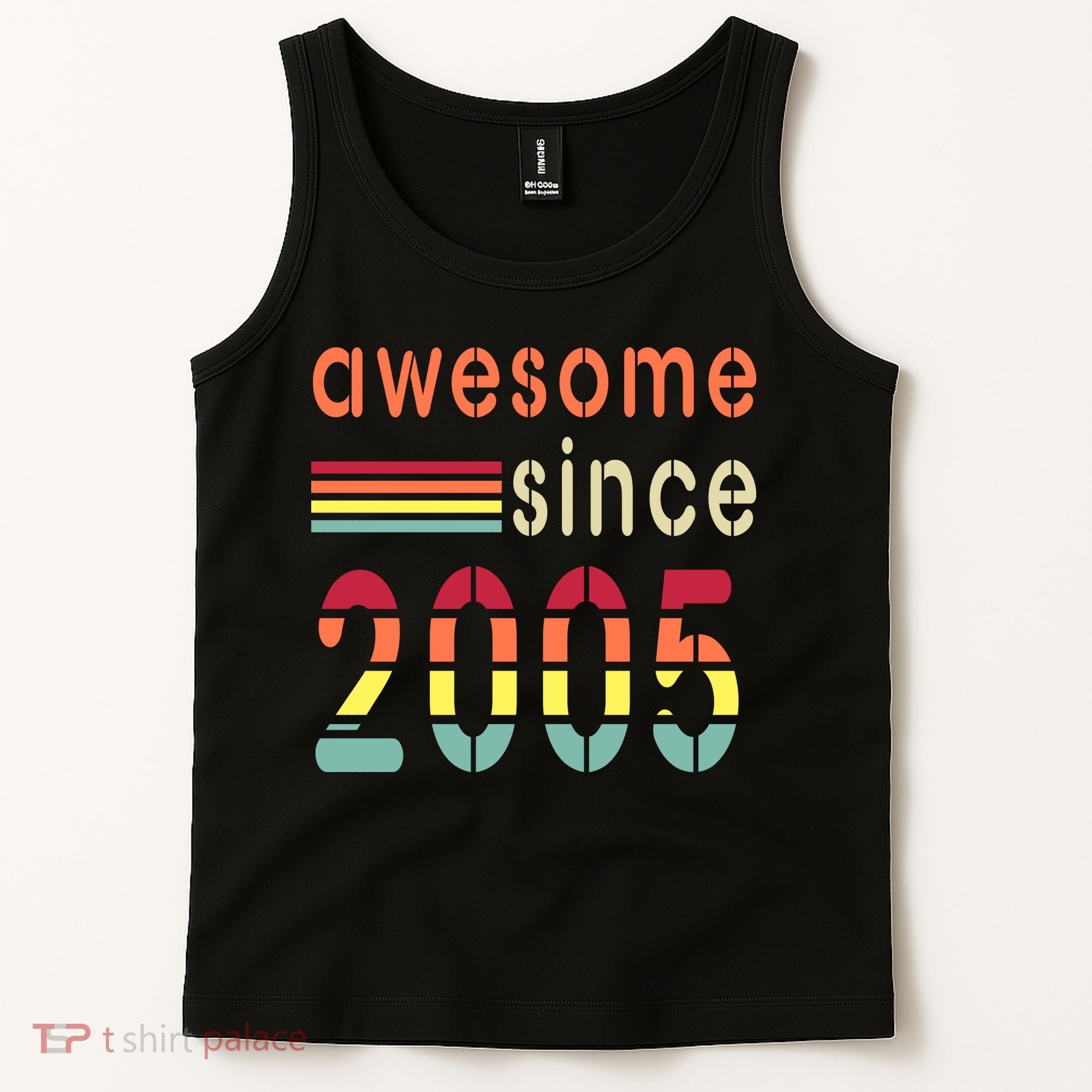 Awesome Since 2005 Birthday Retro Cool Gift Tank Top