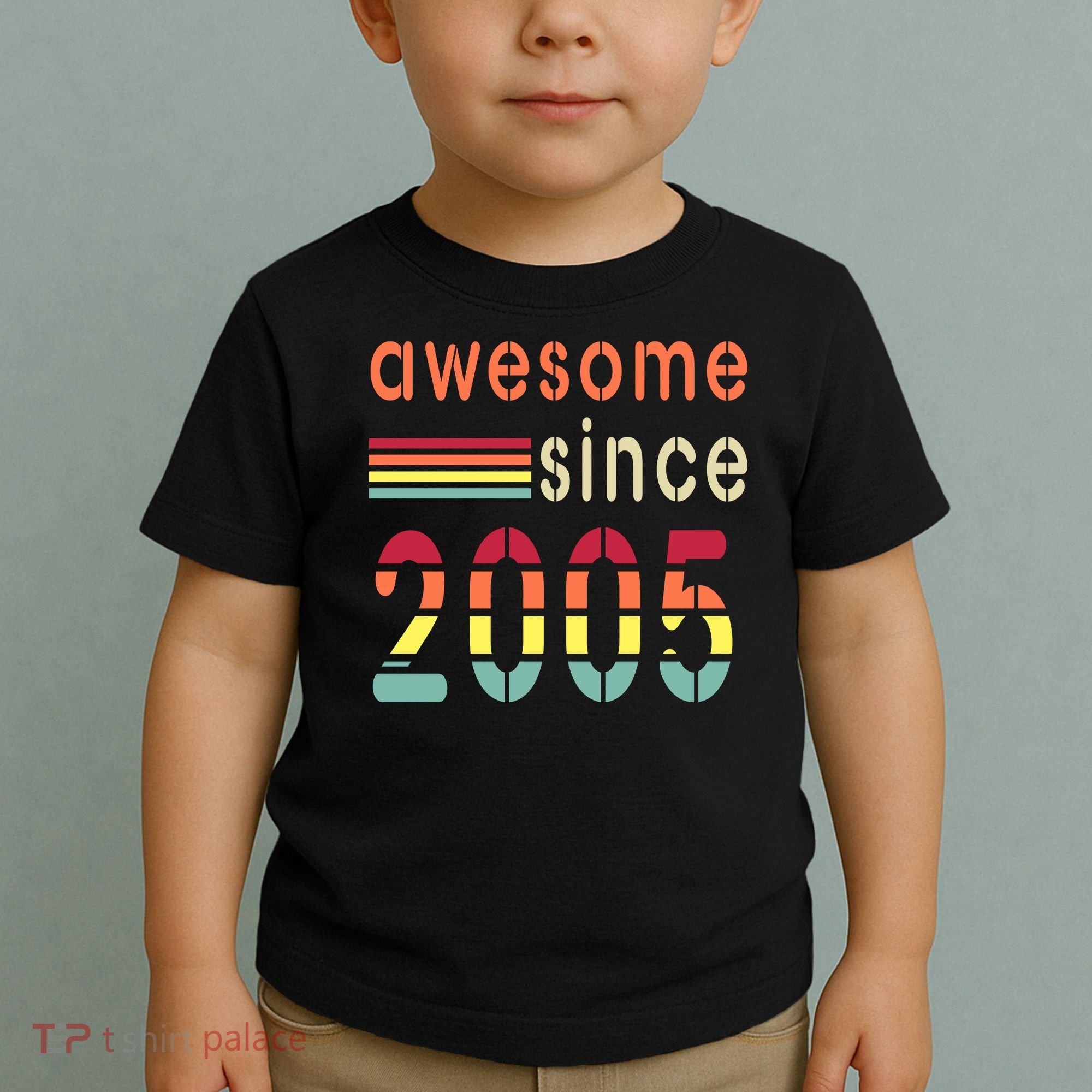 Awesome Since 2005 Birthday Retro Cool Gift Toddler T-Shirt