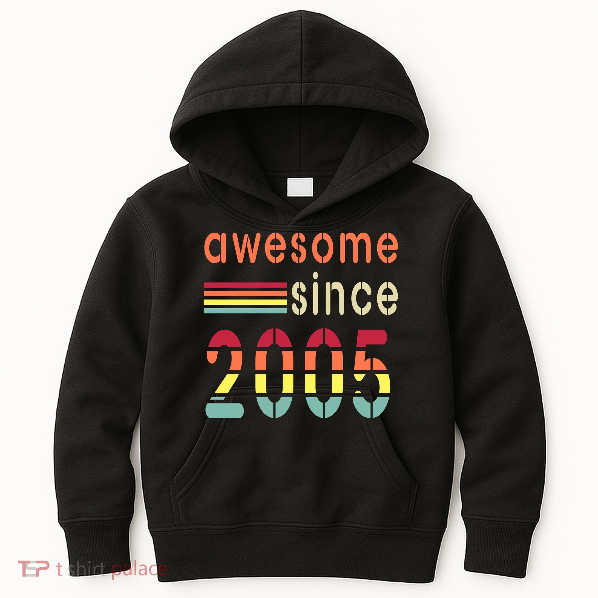 Awesome Since 2005 Birthday Retro Cool Gift Kids Hoodie