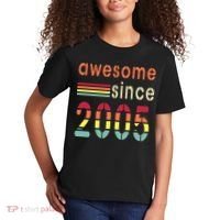 Awesome Since 2005 Birthday Retro Cool Gift Kids T-Shirt thumb 2