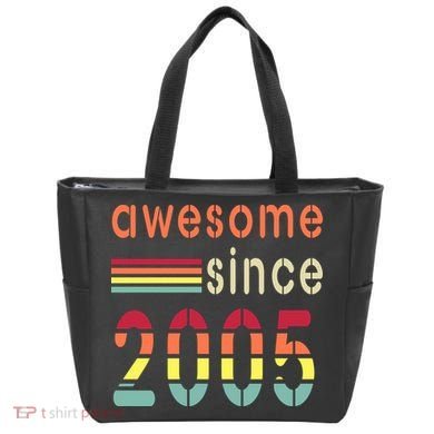 Awesome Since 2005 Birthday Retro Cool Gift Tote Bag