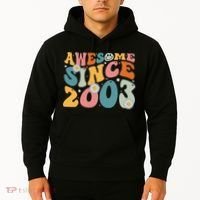 Awesome Since 2003 20th Birthday Retro Gifts Born In 2003 Hoodie thumb 2