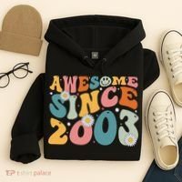 Awesome Since 2003 20th Birthday Retro Gifts Born In 2003 Hoodie thumb 4