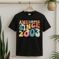 Awesome Since 2003 20th Birthday Retro Gifts Born In 2003 T-Shirt thumb 2