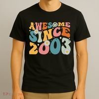 Awesome Since 2003 20th Birthday Retro Gifts Born In 2003 T-Shirt thumb 3