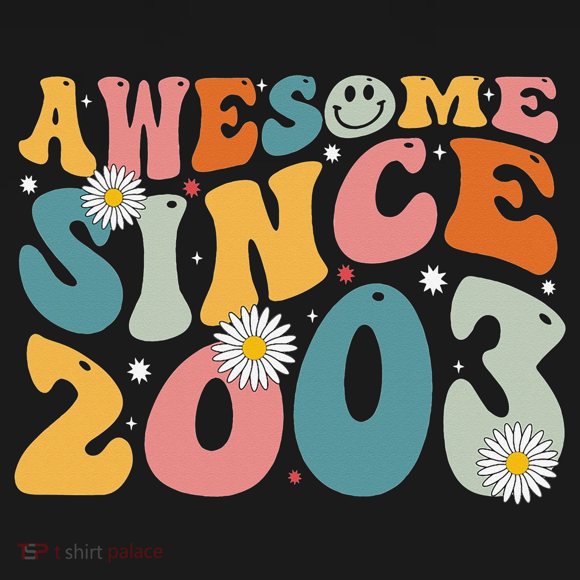 Awesome Since 2003 20th Birthday Retro Gifts Born In 2003 T-Shirt