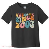 Awesome Since 2003 20th Birthday Retro Gifts Born In 2003 Toddler T-Shirt thumb 0