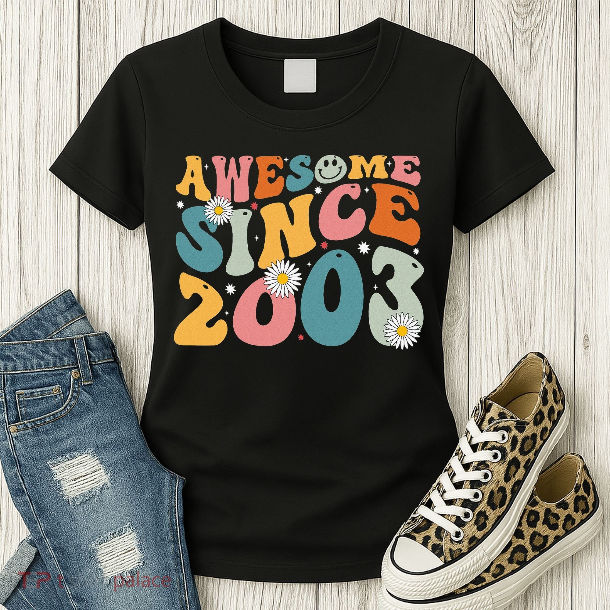 Awesome Since 2003 20th Birthday Retro Gifts Born In 2003 Women's T-Shirt