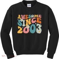 Awesome Since 2003 20th Birthday Retro Gifts Born In 2003 Kids Sweatshirt thumb 0
