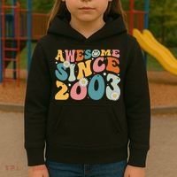 Awesome Since 2003 20th Birthday Retro Gifts Born In 2003 Kids Hoodie thumb 3