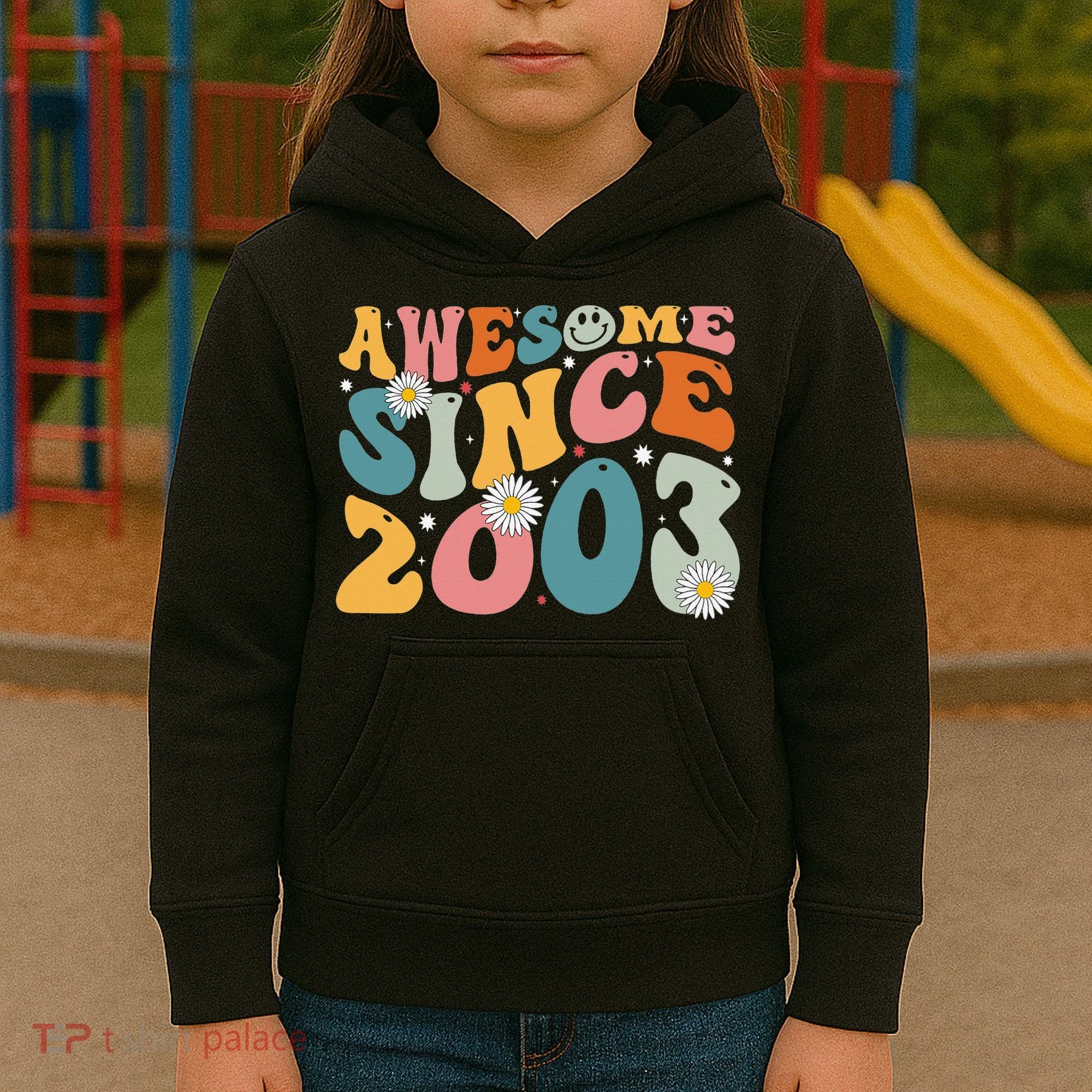 Awesome Since 2003 20th Birthday Retro Gifts Born In 2003 Kids Hoodie