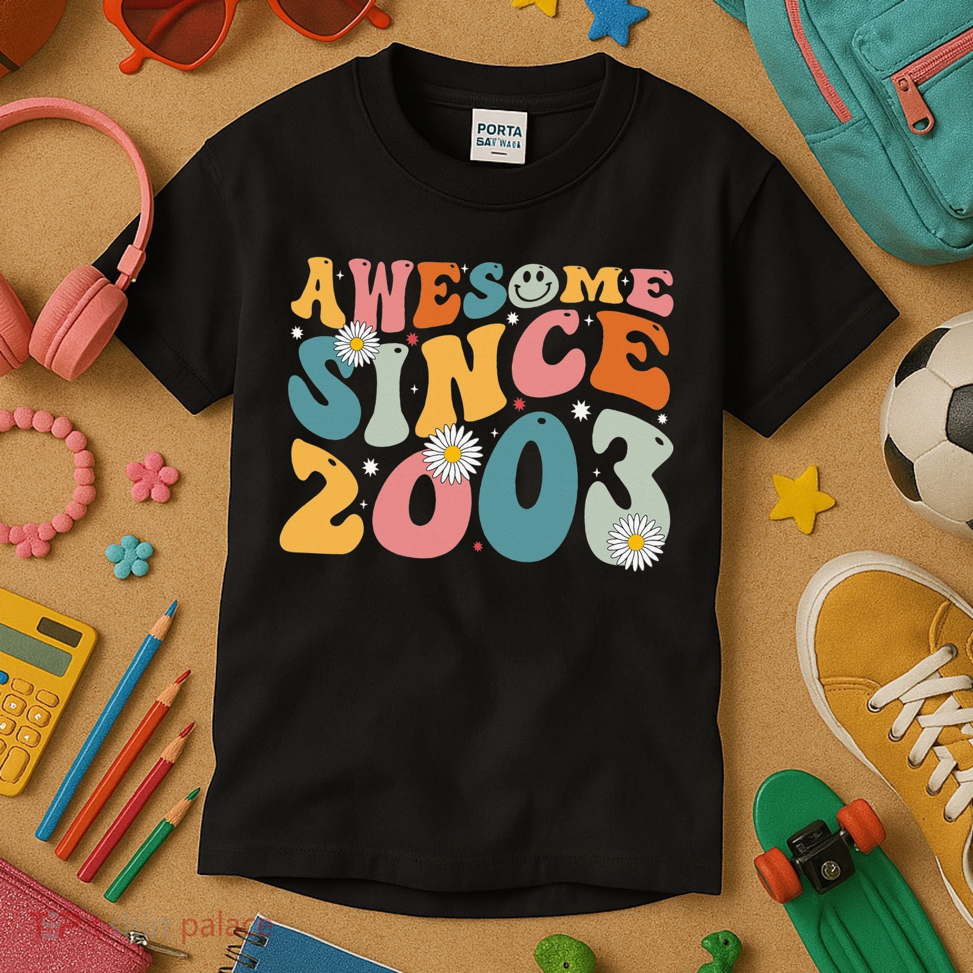Awesome Since 2003 20th Birthday Retro Gifts Born In 2003 Kids T-Shirt