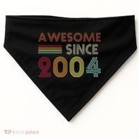 Awesome Since 2004 18th Birthday Retro USA-Made Doggie Bandana thumb 0