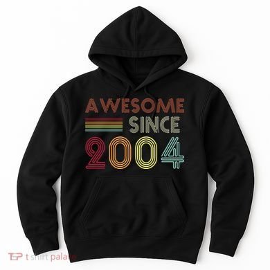 Awesome Since 2004 18th Birthday Retro Hoodie