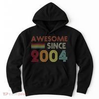 Awesome Since 2004 18th Birthday Retro Hoodie thumb 0