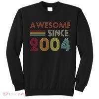 Awesome Since 2004 18th Birthday Retro Sweatshirt thumb 0