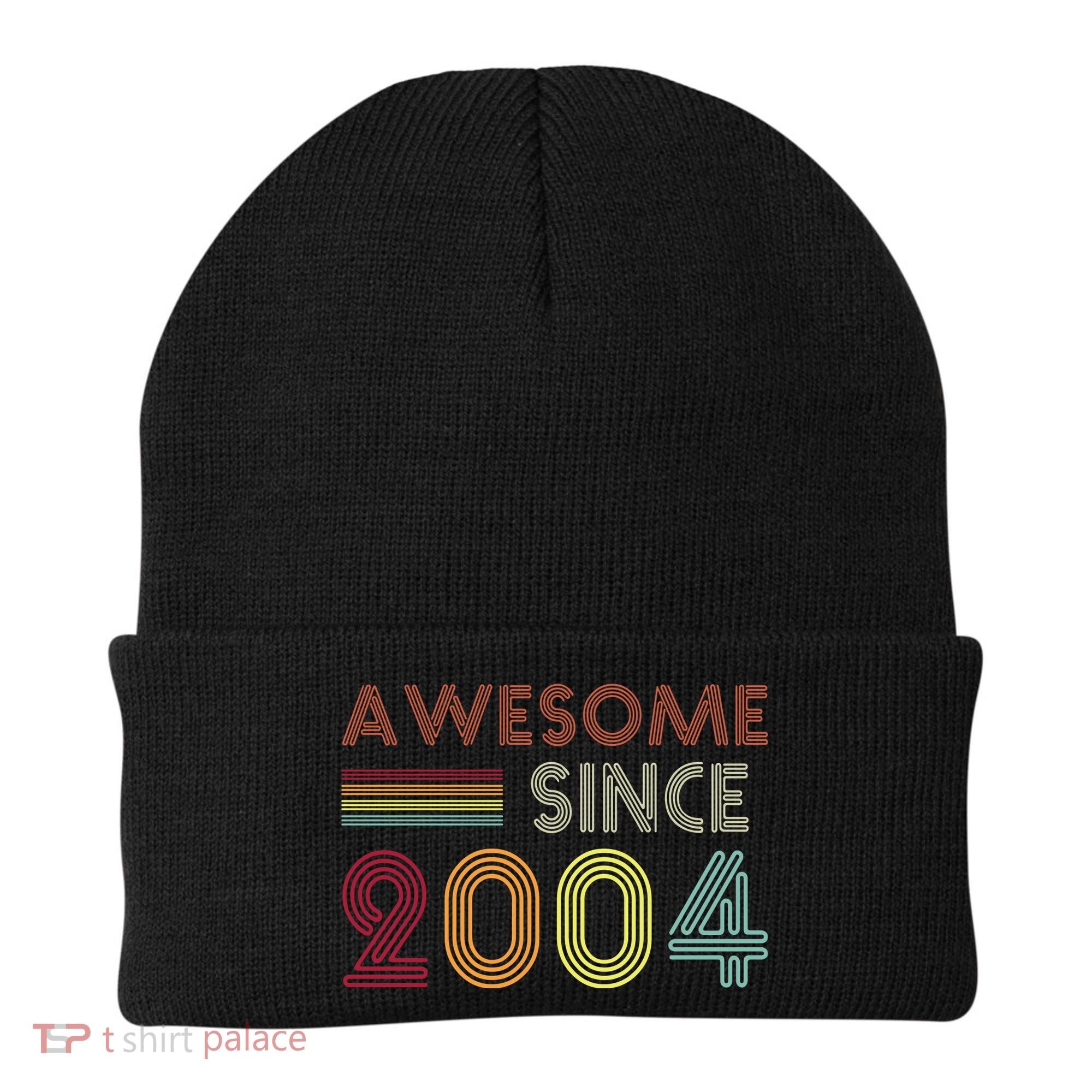 Awesome Since 2004 18th Birthday Retro Beanie