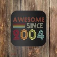 Awesome Since 2004 18th Birthday Retro Coaster thumb 0