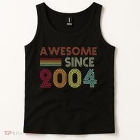 Awesome Since 2004 18th Birthday Retro Tank Top thumb 2