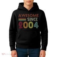 Awesome Since 2004 18th Birthday Retro Kids Hoodie thumb 4