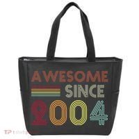 Awesome Since 2004 18th Birthday Retro Tote Bag thumb 0