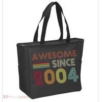 Awesome Since 2004 18th Birthday Retro Tote Bag thumb 2