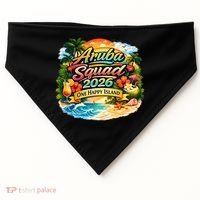 Aruba Squad 2026 One Happy Island USA-Made Doggie Bandana thumb 0