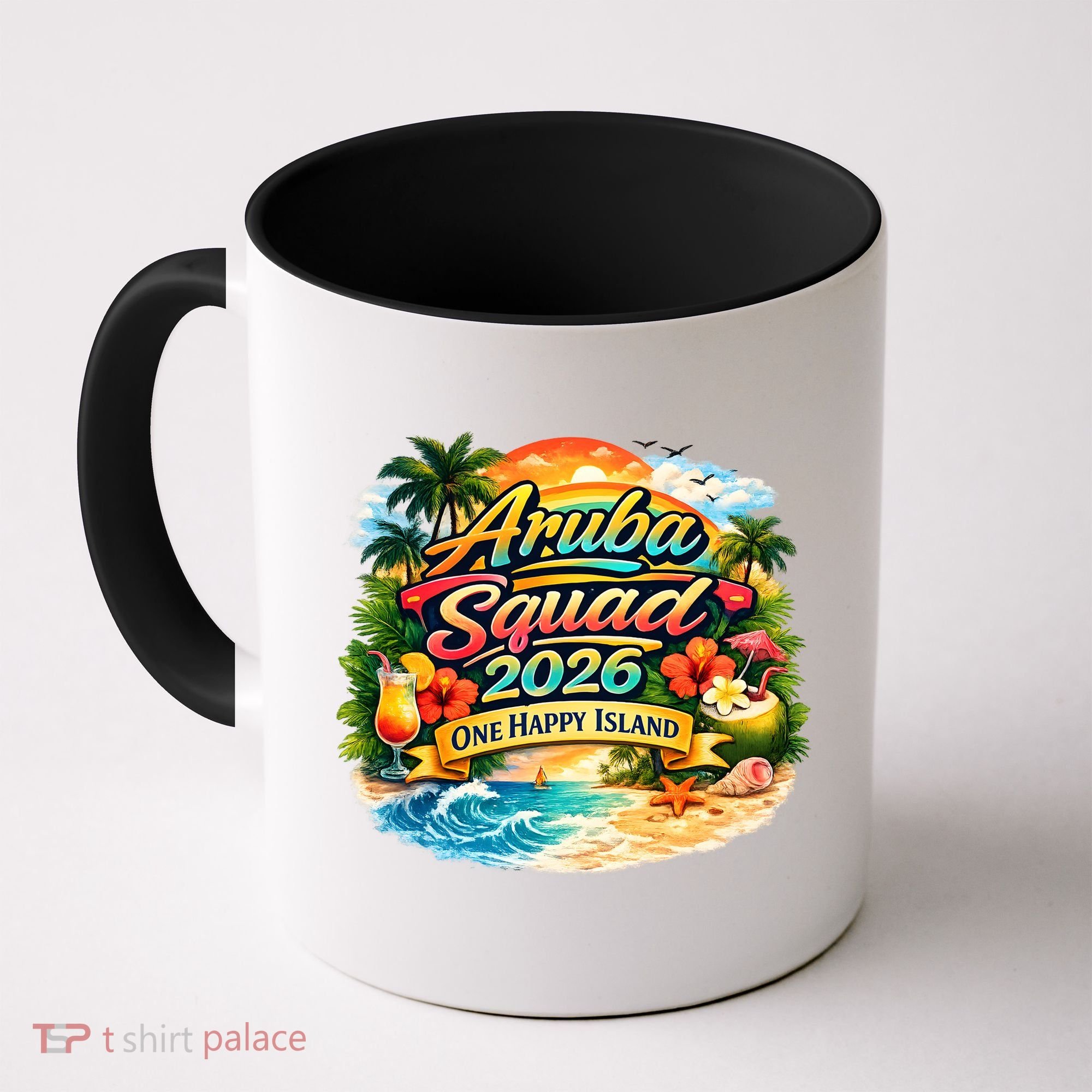 Aruba Squad 2026 One Happy Island Coffee Mug