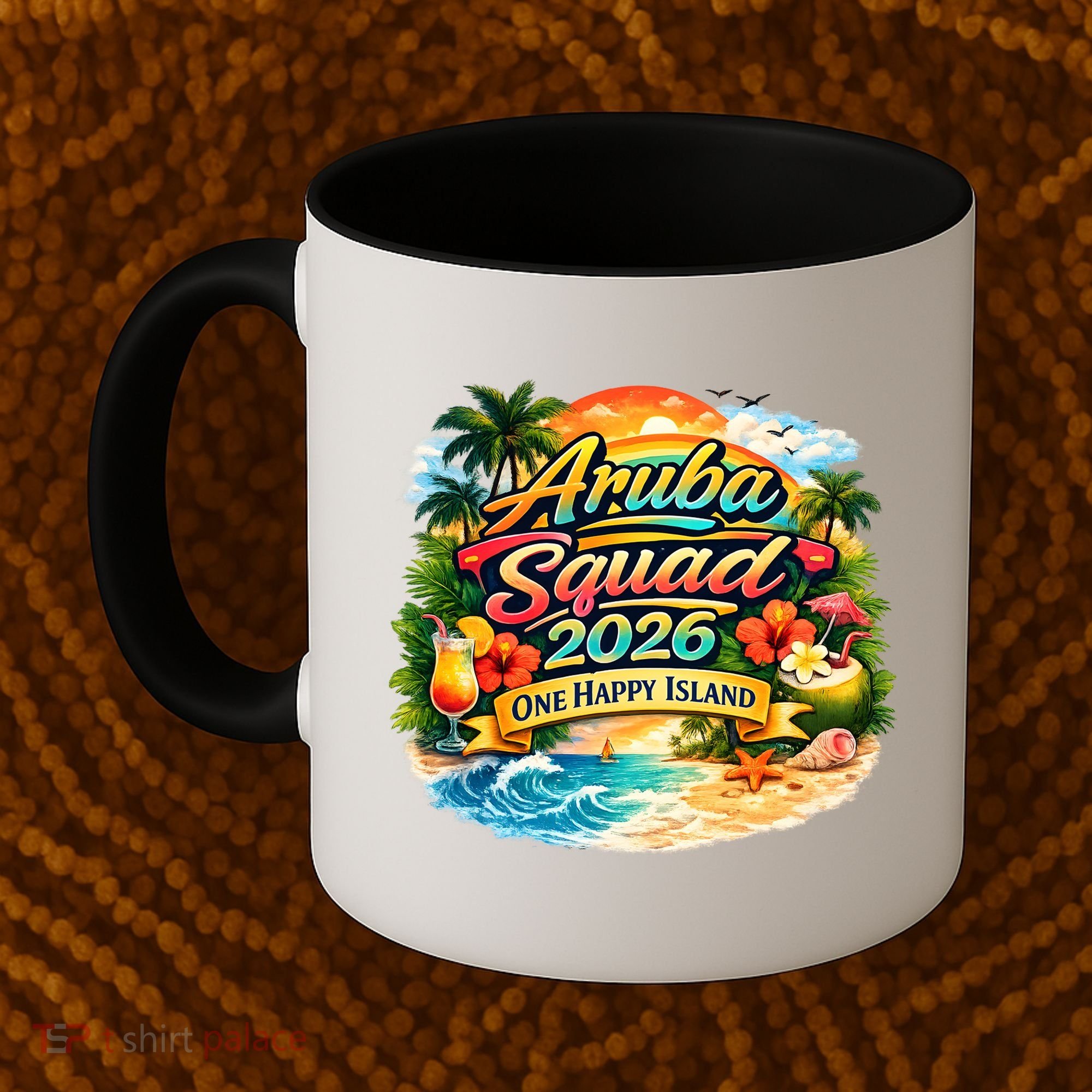 Aruba Squad 2026 One Happy Island Coffee Mug