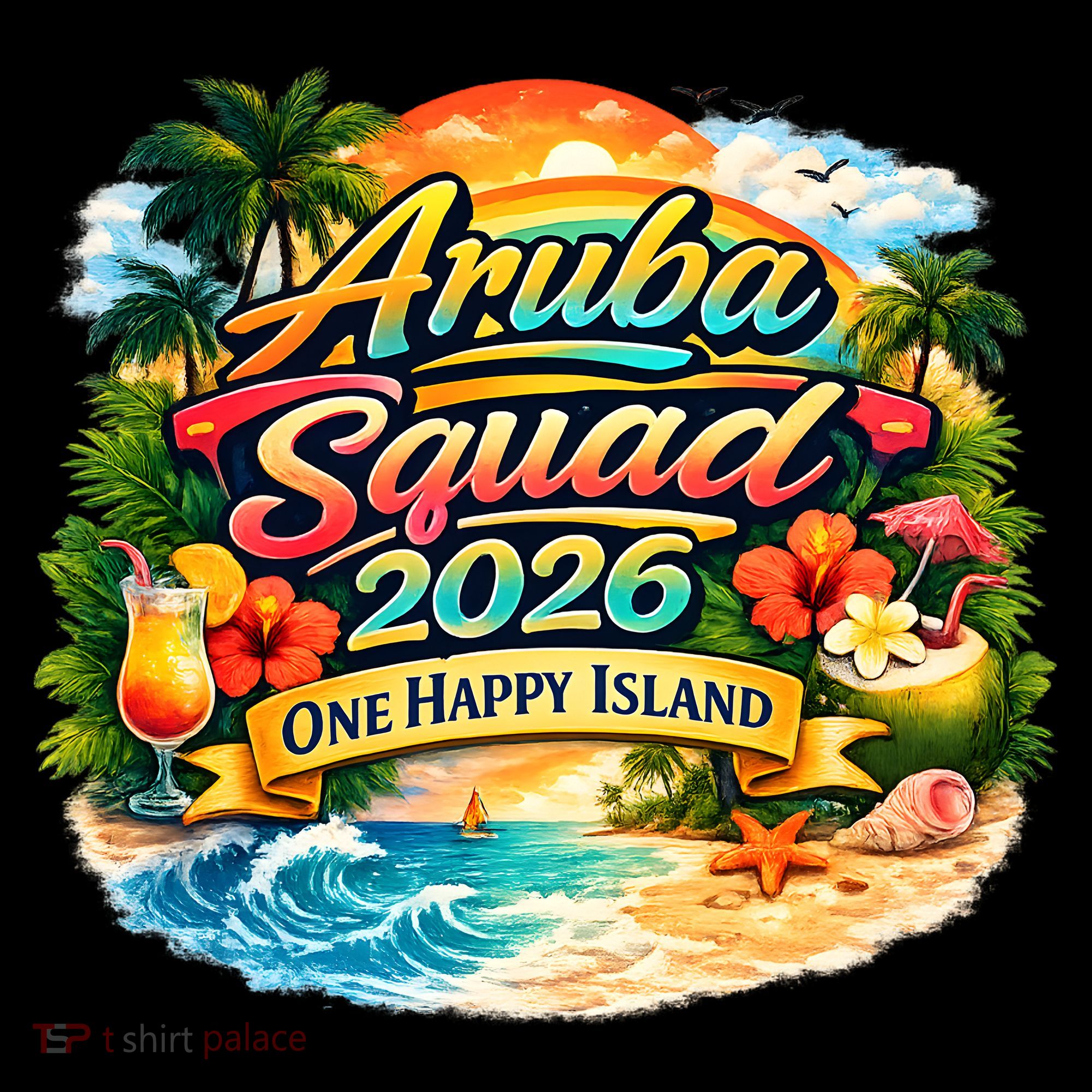 Aruba Squad 2026 One Happy Island Coffee Mug