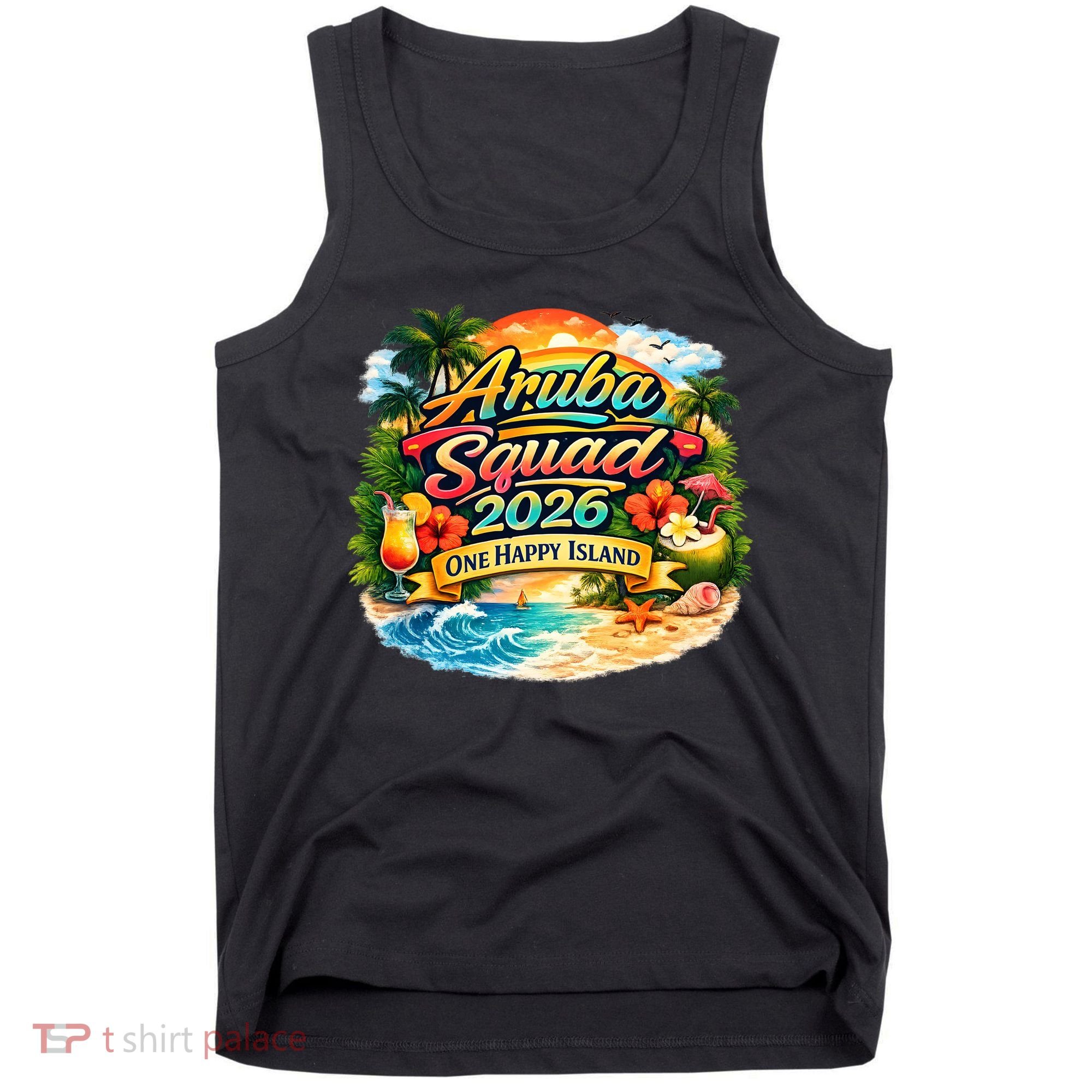 Aruba Squad 2026 One Happy Island Tank Top
