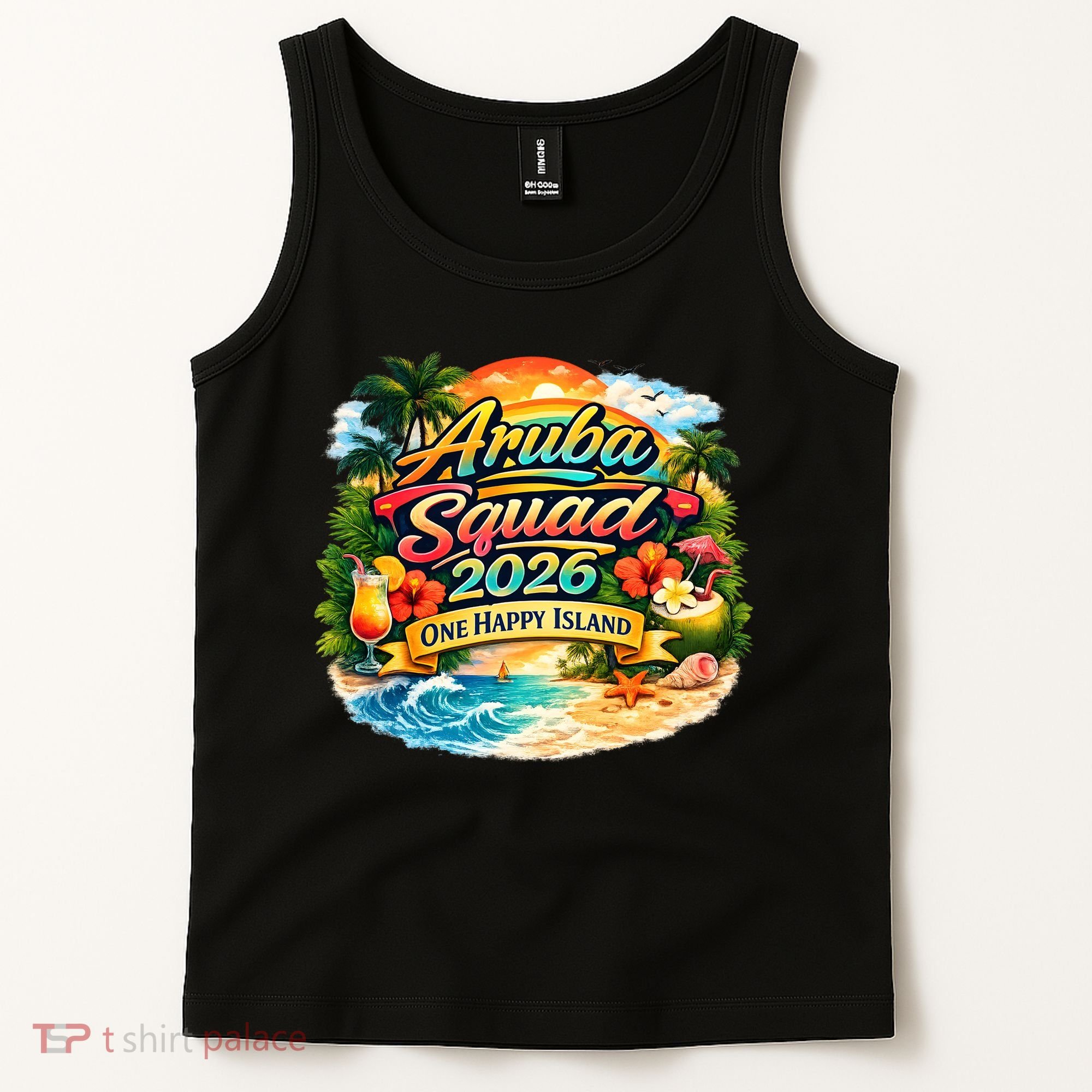 Aruba Squad 2026 One Happy Island Tank Top