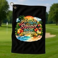 Aruba Squad 2026 One Happy Island Golf Towel thumb 1