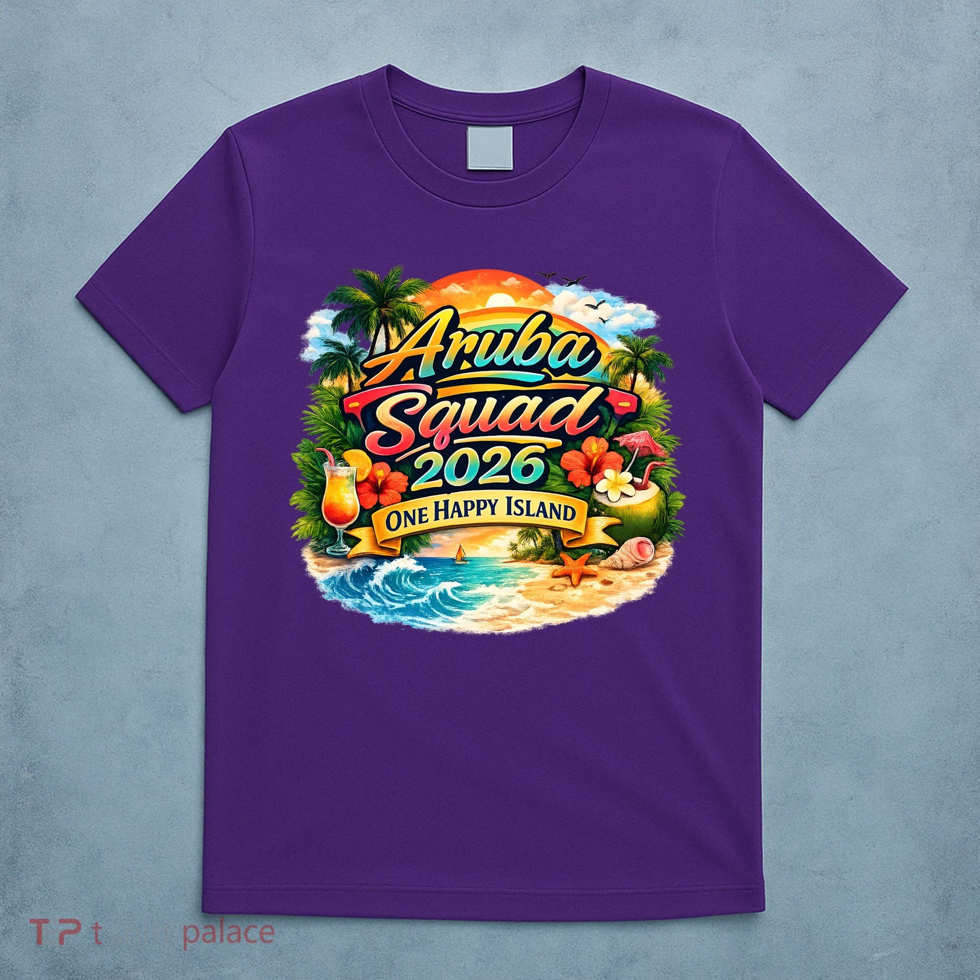 Aruba Squad 2026 One Happy Island T-Shirt
