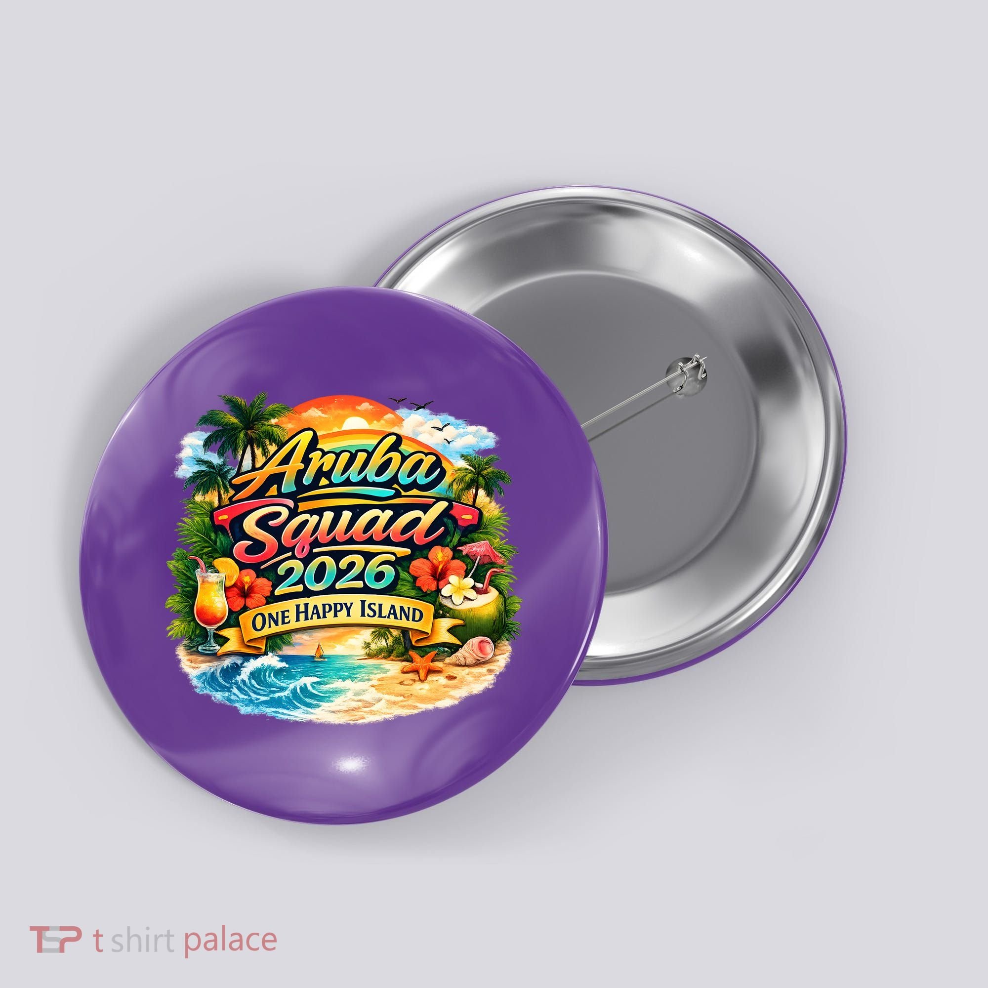 Aruba Squad 2026 One Happy Island Button