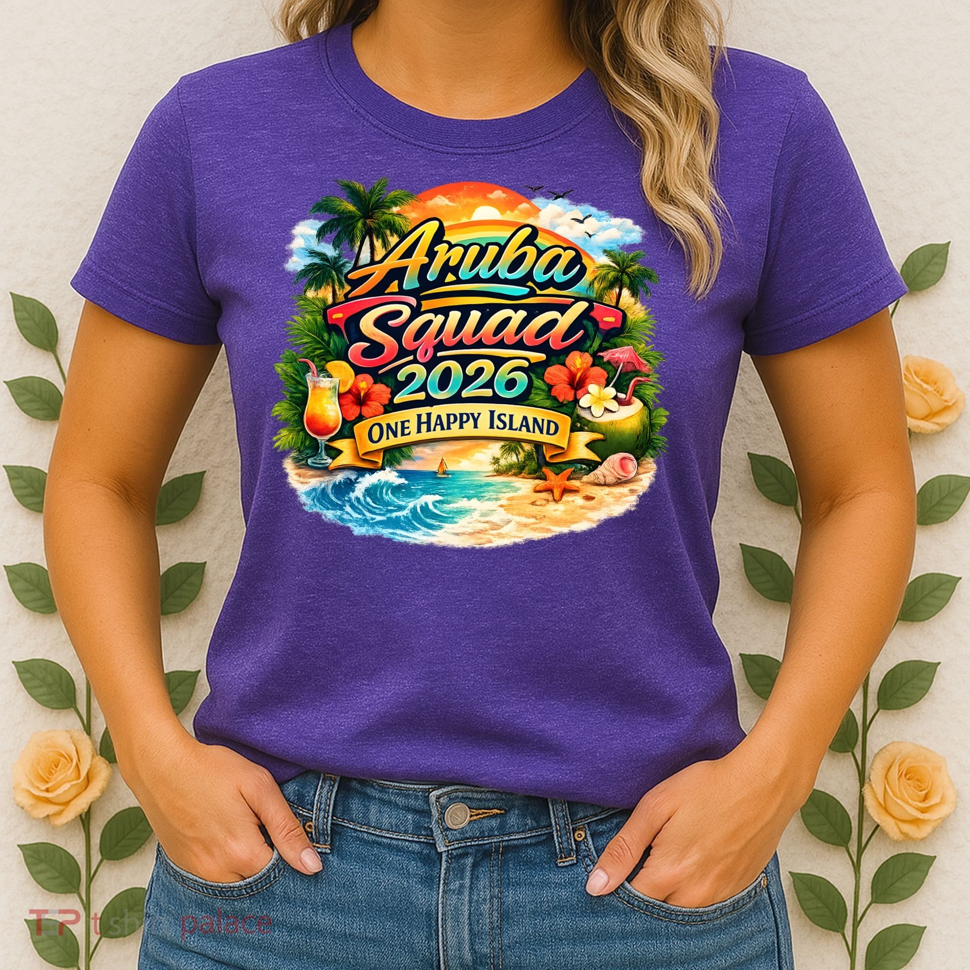 Aruba Squad 2026 One Happy Island Women's T-Shirt