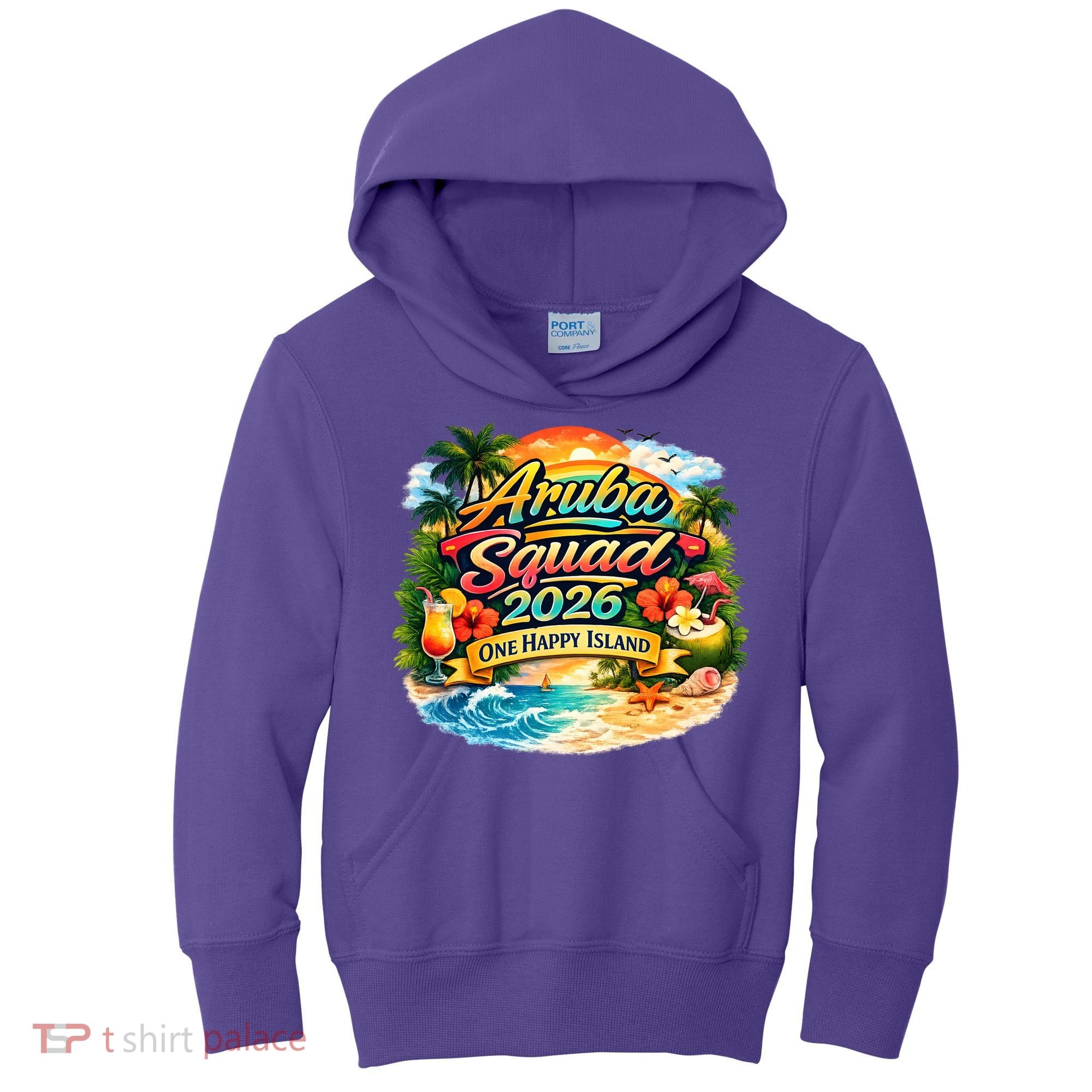 Aruba Squad 2026 One Happy Island Kids Hoodie