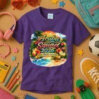 Aruba Squad 2026 One Happy Island Kids T-Shirt thumb 3
