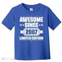 Awesome Since 2007 Limited Edition Toddler T-Shirt thumb 0