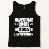 Awesome Since 2006 Limited Edition Birthday Tank Top thumb 2