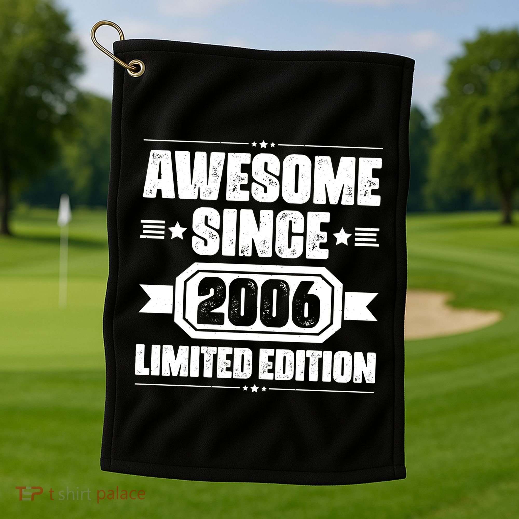 Awesome Since 2006 Limited Edition Birthday Golf Towel
