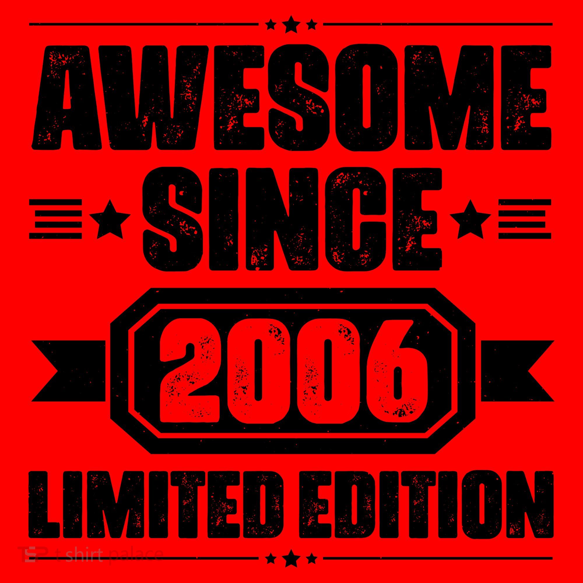 Awesome Since 2006 Limited Edition Birthday Santa Hat