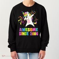Awesome Since 2006 Unicorn 17 Years Old 17th Birthday Women's Sweatshirt thumb 0