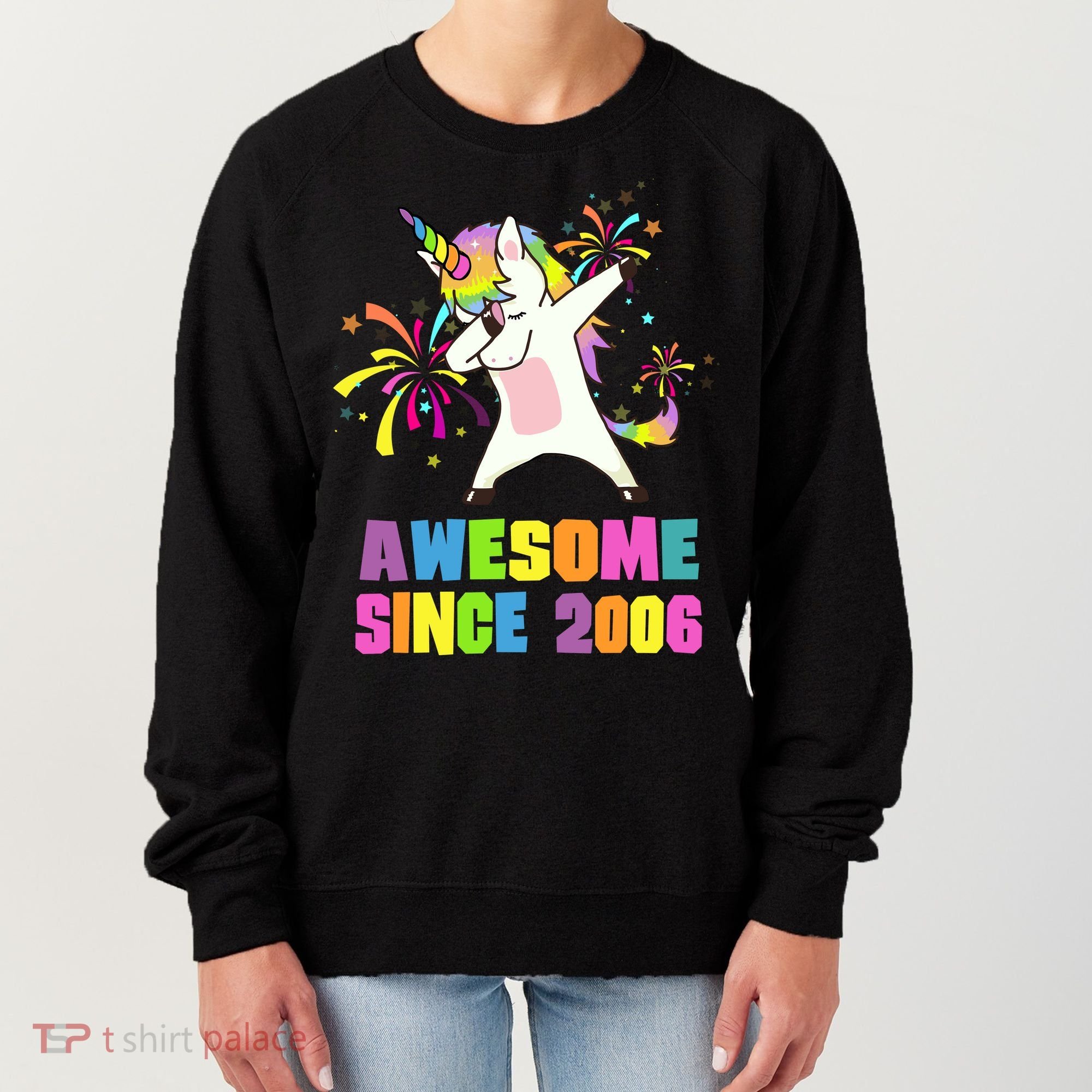 Awesome Since 2006 Unicorn 17 Years Old 17th Birthday Women's Sweatshirt