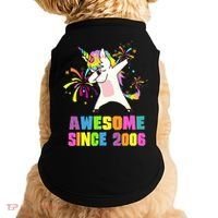 Awesome Since 2006 Unicorn 17 Years Old 17th Birthday Doggie Tank thumb 0