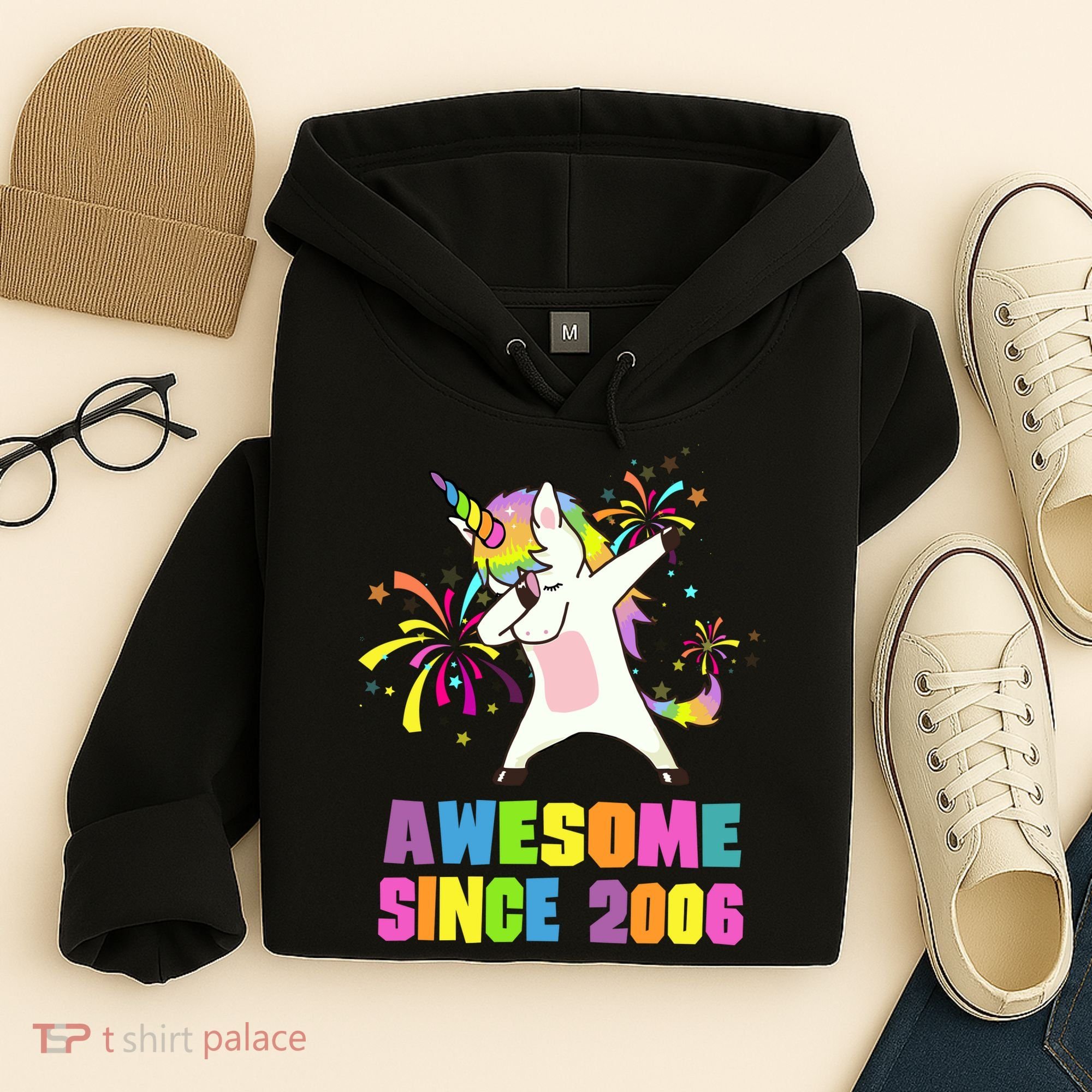 Awesome Since 2006 Unicorn 17 Years Old 17th Birthday Hoodie