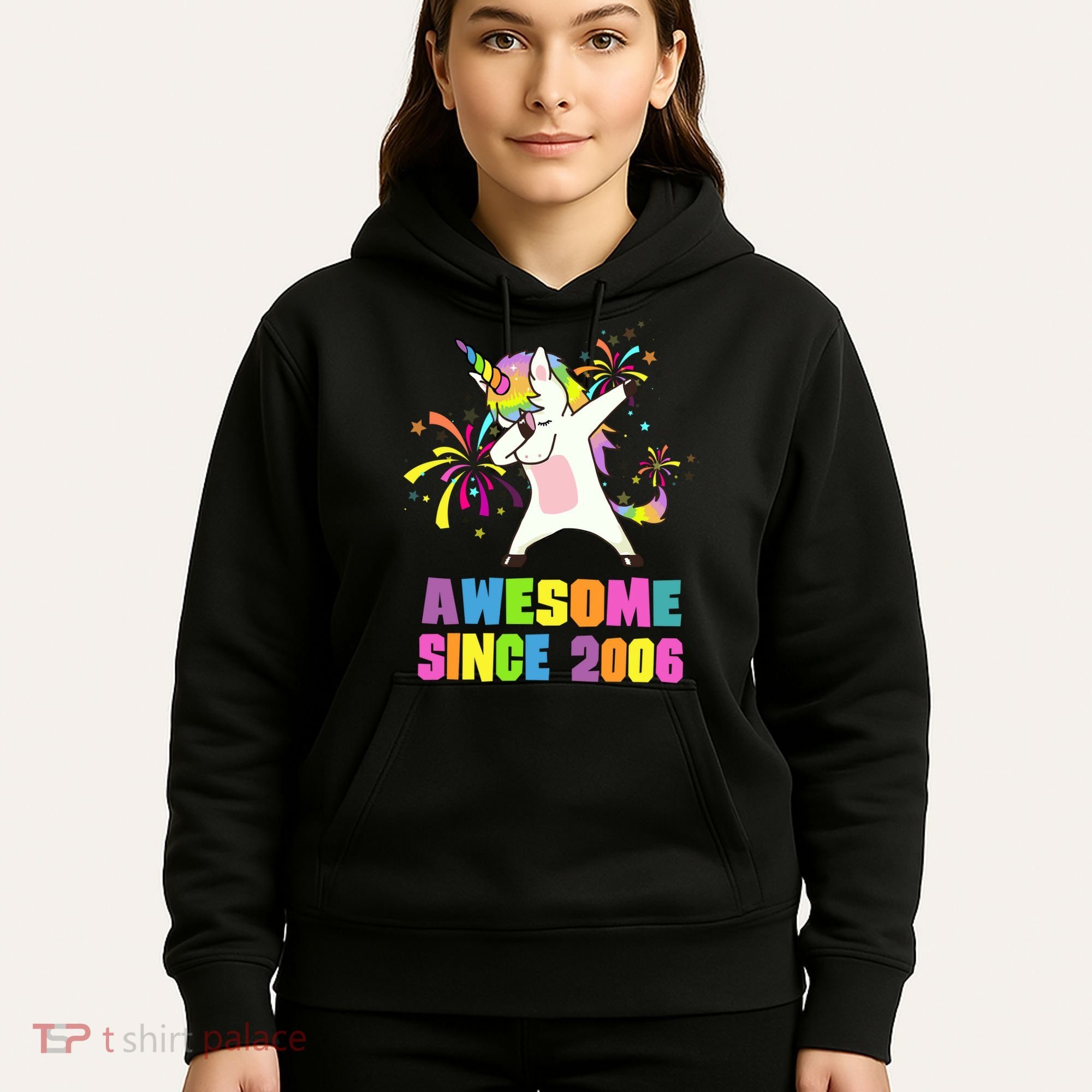 Awesome Since 2006 Unicorn 17 Years Old 17th Birthday Hoodie