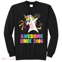 Awesome Since 2006 Unicorn 17 Years Old 17th Birthday Sweatshirt thumb 0