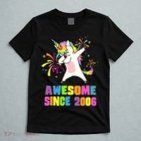 Awesome Since 2006 Unicorn 17 Years Old 17th Birthday T-Shirt thumb 5